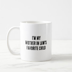 Taza De Café Soy el hijo favorito de mi suegra Divertido