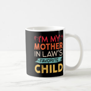 Taza De Café Soy el hijo favorito de mi suegra, divertido padre