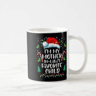 Taza De Café Soy el hijo favorito de mi suegra Funny Santa Mo