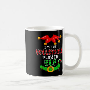 Taza De Café Soy el jugador de voleibol Elf Xmas disfraces Elf 
