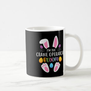 Taza De Café Soy el operador de la grúa Bunny divertido día de 