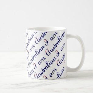 Taza De Café Soy el patrón de tipografía del orgullo del país a