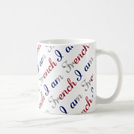 Taza De Café Soy el patrón de tipografía del orgullo del país f
