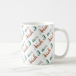 Taza De Café Soy el patrón irlandés de tipografía del orgullo d