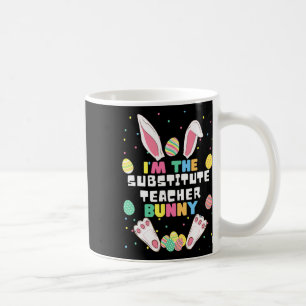 Taza De Café Soy el profesor sustituto Conejo Divertido Conejo 