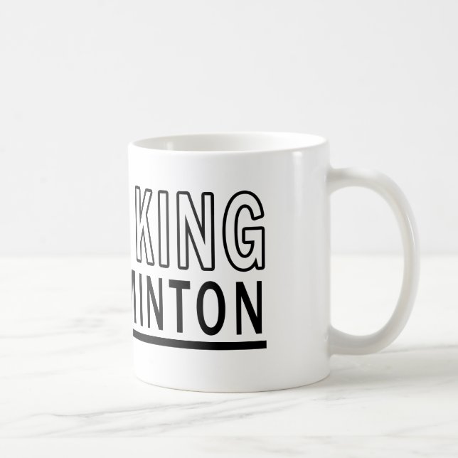 Taza De Café Soy el rey Of Badminton (Derecha)