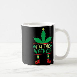 Taza De Café Soy el suéter de los Navidades feos de Weed Elf