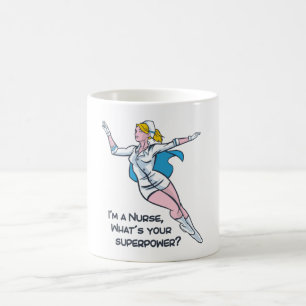 Taza De Café Soy enfermera, ¿cuál es tu superpoder?