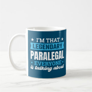 Taza De Café Soy esa legendaria cita graciosa de Paralegal