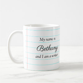 Taza De Café Soy Escritora De Poema Motivacional Personalizada