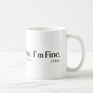 Taza De Café Soy Fine Lies Classic 11 oz Ceramic Coffee Mug