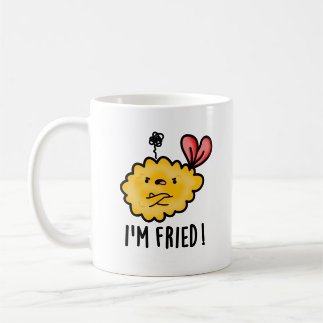 Taza De Café Soy Fried Funny Tempura Sushi Pun (Izquierda)