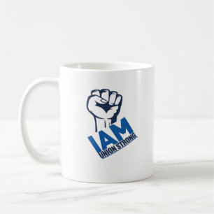 Taza De Café Soy fuerte de la Unión - Día del Trabajo