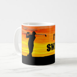 Taza De Café "Soy golf divertido de un libertino"