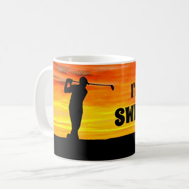 Taza De Café "Soy golf divertido de un libertino" (Anverso izquierdo)