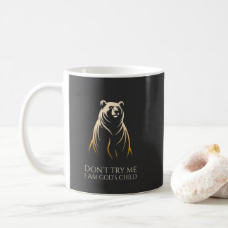 Taza De Café Soy gráfico de oso hijo de Dios