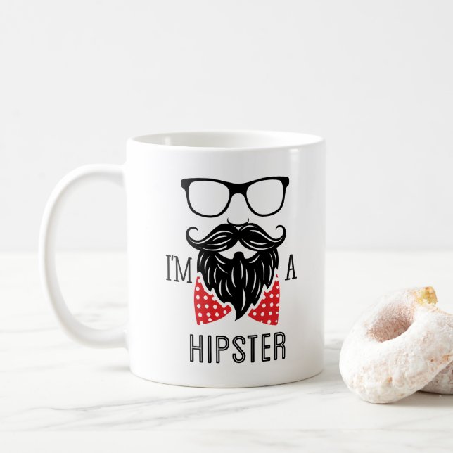 Taza De Café Soy Hipster (Con donut)
