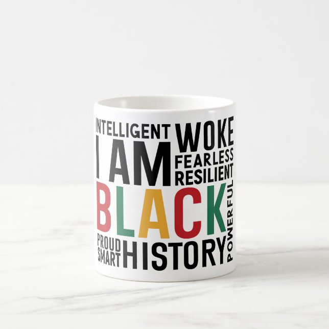 Taza De Café Soy historia negra (Centro)