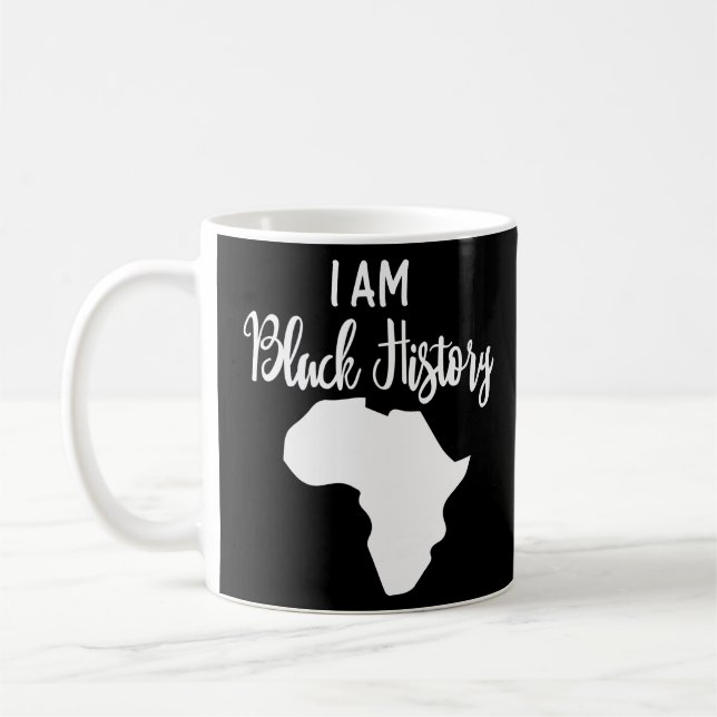 Taza De Café Soy historia negra (Izquierda)
