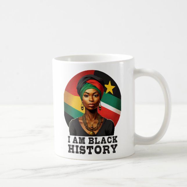 Taza De Café Soy historia negra (Derecha)