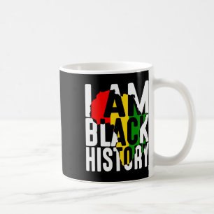 Taza De Café Soy Historia Negra Con Mapa De África - Empo Negro