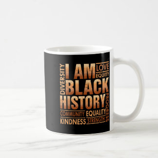 Taza De Café Soy historia negra hombres afroamericanos niño 