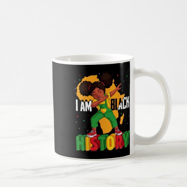 Taza De Café Soy historia negra niños Chicas mujeres historia n (Derecha)