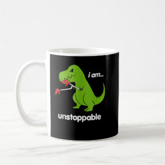 Taza De Café Soy imparable T Rex Dinosaur Dino Guay Cute Hum