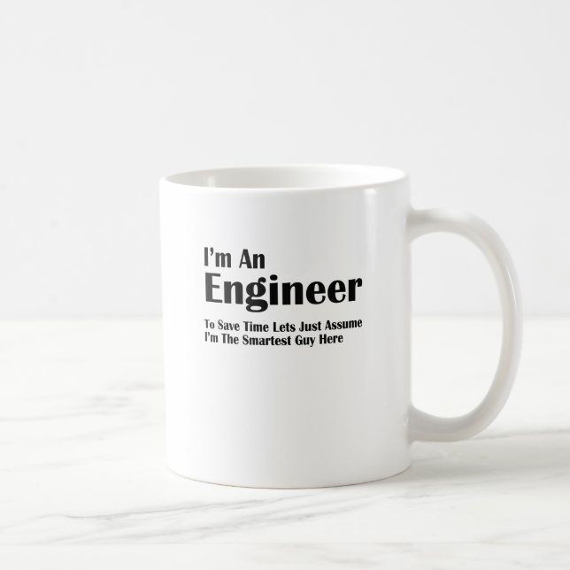 Taza De Café soy ingeniero (Derecha)