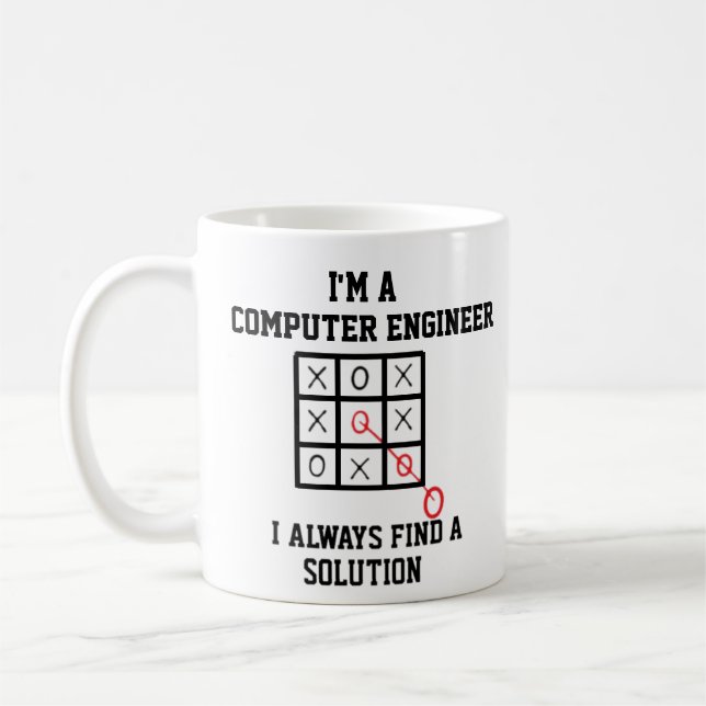 Taza De Café Soy Ingeniero De ComputadoraSiempre Encuentro Una  (Izquierda)