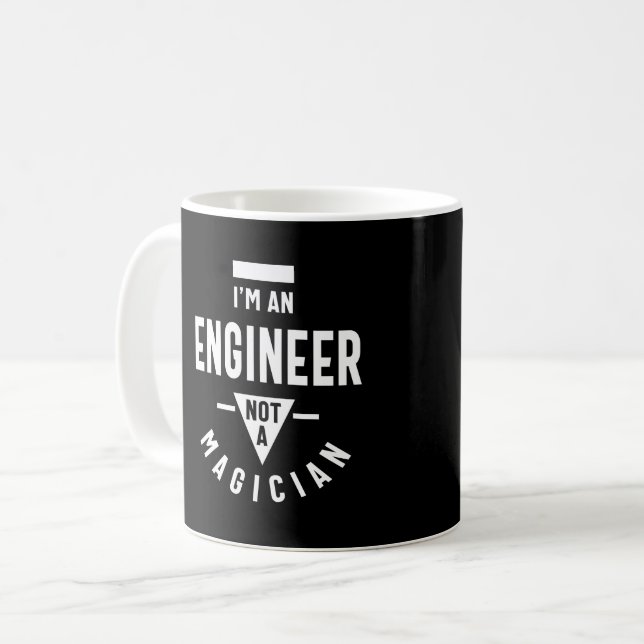 Taza De Café Soy ingeniero, no mago (Anverso izquierdo)