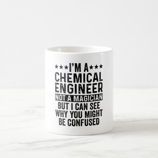 Taza De Café Soy ingeniero químico, no es cómico mago (Centro)