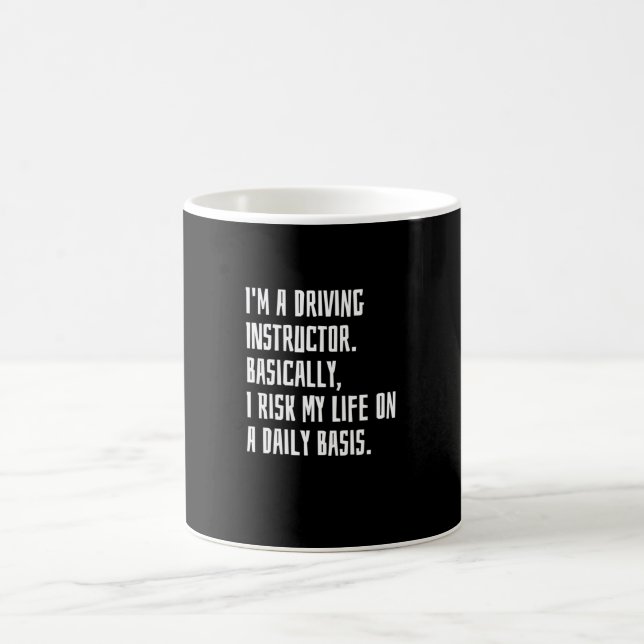 Taza De Café Soy instructor de manejo (Centro)