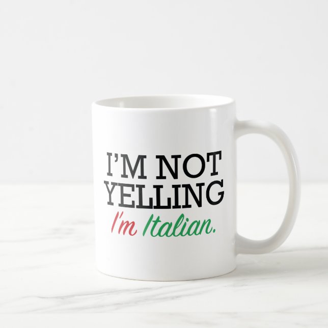 Taza De Café Soy italiano (Derecha)
