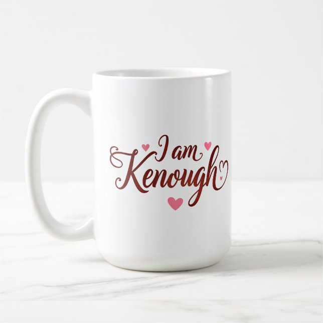 Taza De Café Soy Ksuficientemente - Regalo de San Valentín de a (Izquierda)