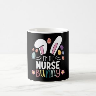 Taza De Café Soy la enfermera conejita de Pascua
