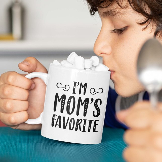 Taza De Café Soy la favorita de mamá (Subido por el creador)