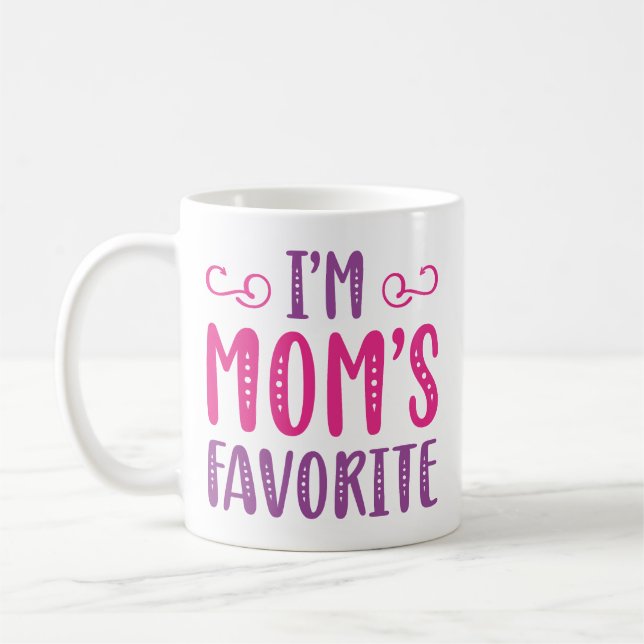 Taza De Café Soy la favorita de mamá (Izquierda)