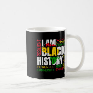 Taza De Café Soy la historia negra Mes de la historia negra afr