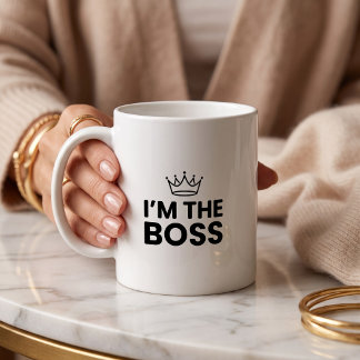 Taza De Café Soy La Jefa Mamá Divertida