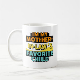 Taza De Café Soy la madre en la ley favorita de la hija diverti