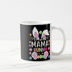 Taza De Café Soy la mamá conejita dulce conejo de Pascua, oreja