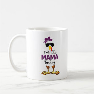 Taza De Café Soy la mamá pavo gracias por dar una graciosa cami