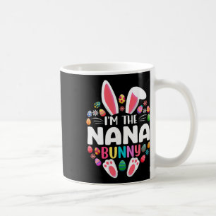 Taza De Café Soy la Nana Bunny divertido día de Pascua familia