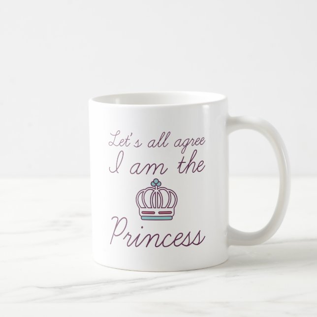 Taza De Café Soy La Princesa (Derecha)
