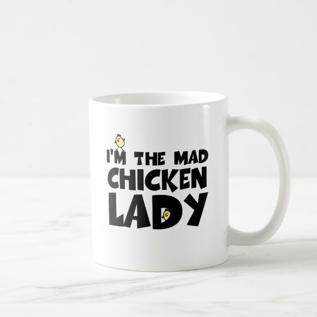 Taza De Café Soy la señora enojada del pollo (Derecha)