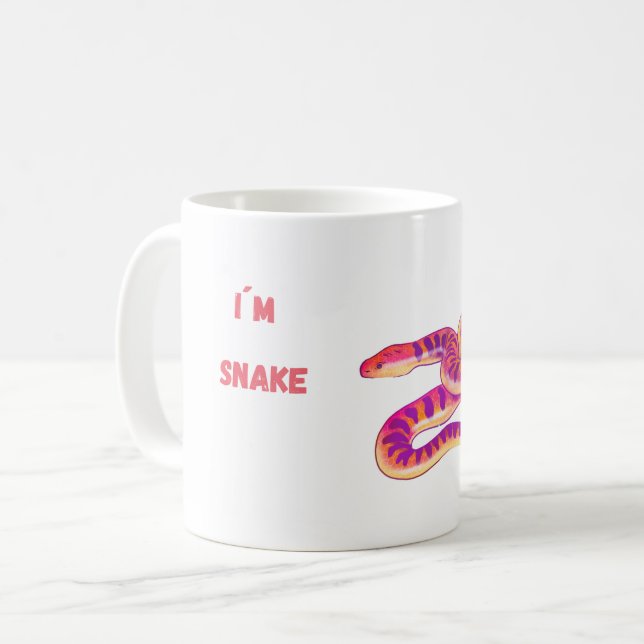 Taza De Café Soy la serpiente rosa (Anverso izquierdo)