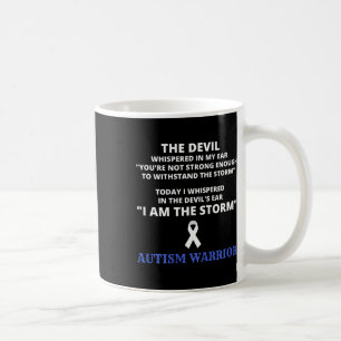Taza De Café Soy La Tormenta Autismo Guerrero Conciencia De Aut