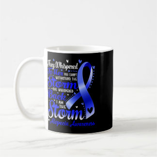 Taza De Café Soy La Tormenta Conciencia de Alopecia Cinta Azul