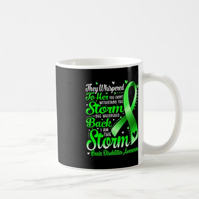Taza De Café Soy la tormenta de discapacidades cerebrales Sensi (Derecha)